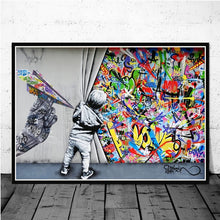 Charger l&#39;image dans la galerie, Toile Graffiti - Street art Banksy
