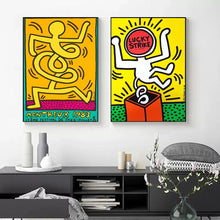 Charger l&#39;image dans la galerie, Toile Keith Haring - Street art

