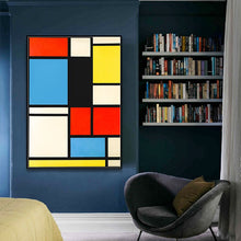 Charger l&#39;image dans la galerie, Toile abstrait - Mondrian style
